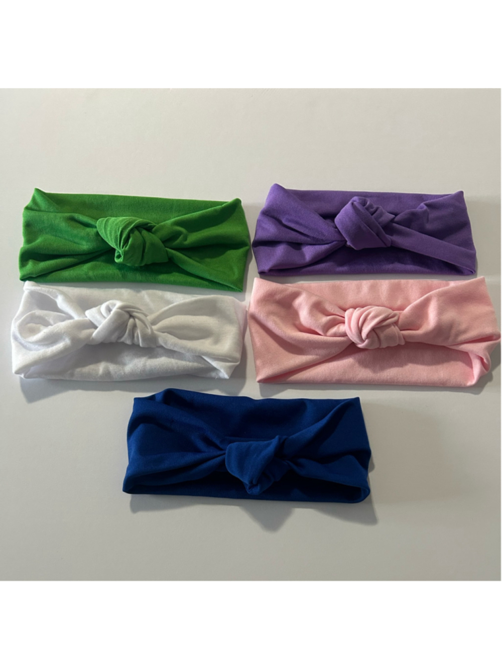 Children’s 5 Hair Accessory Knot Knit Headbands Size Multi-color